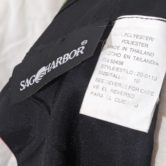 Sag harbor black and floral maxi dress size 10 tall - Picture 5 of 5